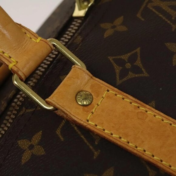 LOUIS VUITTON Monogram Keepall 55 Boston Bag LV Auth - Picture 11 of 16